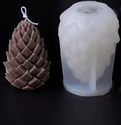 Duża SZYSZKA forma silikonowa 10.3*7.2 do odlewów Świec Mydła Gipsu Żywic 