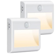 Lampki nocne LED z czujnikiem ruchu Pupow LD064-WH, 2 szt.