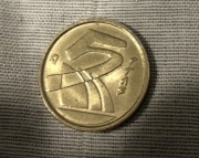 Stara moneta Hiszpania 5 PTAS