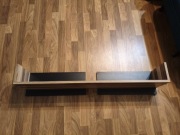 Półka wisząca monsun czarno-brazowa 110 cm