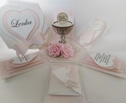 Ekskluzywna kartka exploding box pudełko Pierwszej komunii Świętej Komunia