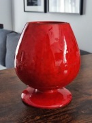 Włoski temperament zamknięty w formie, wazon - kielich z lat 60/70, 19cm