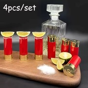 Kieliszki Do Alkoholu Wódki Nabój Łuska 4szt. Shotgun Shot Glasses