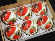 Bombki choinkowe malowane MAKI 6 szt ozdoby na choinkę retro styl prl