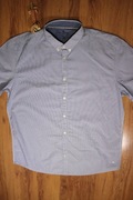 Koszula Tom Tailor r. 3XL nieb w paski kr rękaw bawełna 