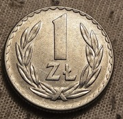 Moneta 1zl z roku 1975 bardzo ładna 