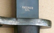 *** NIEMIECKI RZADKI BAGNET PISTOLET MASZYNOWY Steyer-Solothurn MP34 ***