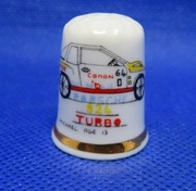 Naparstek Kolekcjonerski Porcelanowy Porsche Turbo 