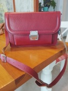 Retro torba na aparat fotograficzny i obiektywy