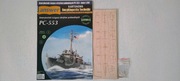 PC-553 ścigacz okrętów podwodnych Answer 1:200 komplet (wręgi+lufy)