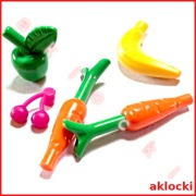 LEGO 33085 BANAN 33051 JABŁKO 33172c01 MARCHEWKA 18660 WISIENKA jedzenie