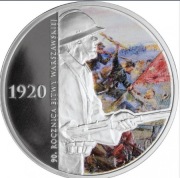 Srebrna moneta 20zł BITWA WARSZAWSKA - 0,84 oz uncji Ag 999. Czytaj opis