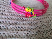 Urocza, różowa opaska do włosów 