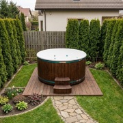 Balia ogrodowa | 2 x 1,05 m | Wkład biały | OD RĘKI