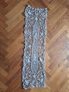 Stary piękny bieżnik beżowy vintage