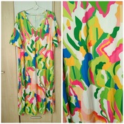 Sukienka maxi kolorowa plus size 50/52