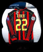 (M) KAKA 22 AC MILAN 2006/2007 LIGA MISTRZÓW RETRO NOWY DOMOWY LONG SLEEVE