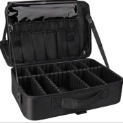 Kosmetyczka kuferek XXL praktyczna pojemna z przegrodami dla żony kosmetyki