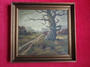 Stary obraz na płótnie AAGE JESSEN ( 1876 – 1961 )