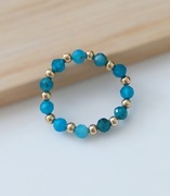 Pierścionek kamienie naturalne Apatyt 