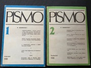 Miesięcznik PISMO nr1 marzec 1981 i nr2 kwiecień 1981