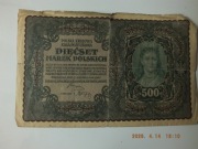 Banknot 500 marek polskich 1919