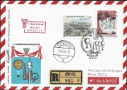 Poczta balonowa WIPA 1965 balon GAZELLE