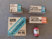 Zestaw starych filmów FOTON, FOTOPAN i SVEMA – PRL / ZSRR. Nieużywane!