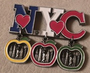 DUŻY Magnes na lodówkę metalowy NOWY JORK New York City USA Brooklyn(36).