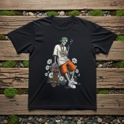 T-shirt Koszulka ze szkieletem, szkielet, joint, streetwear, emo