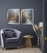 Pejzaż, abstrakcja, dyptyk, 2 sztuki, Monika Seroka