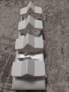 Gwiazdki ceramiczne lampki LED 4 szt