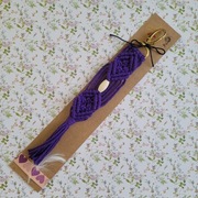 Brelok do kluczy zawieszka makrama rękodzieło