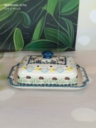 Maselniczka maselnica duża ceramika Bolesławiec