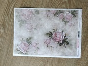 Papier ryżowy R1170, kwiaty róże A4