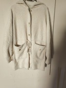 Kremowy płaszcz Alpaka L/XL