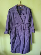 Płaszcz fioletowy z paskiem