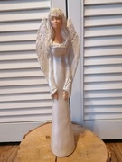 Anioł figurka ceramiczna wys 33 cm.