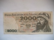 POLSKA BANKNOT PRL 2000 zł 1977 rok seria D