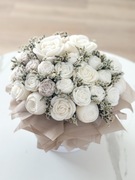 WIECZNY FLOWERBOX rozmiar L - urodziny - prezent - bukiet ze świec sojowych