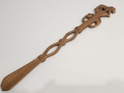 Łyżka do butów drewniana zdobiona vintage