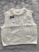 Sweterkowy bezrękawnik dziewczęcy rozmiar 104