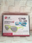 LG Cinema 3D Glasses 3 pary okulary AG-F315