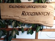 Kalendarz wiszący drewniany 