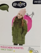 Kurtka Płaszcz Dziewczęcy Zielony 146/152 Jesień