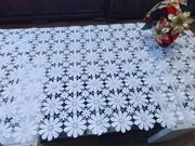 Bieżnik biały gipiura prostokątny 60/120