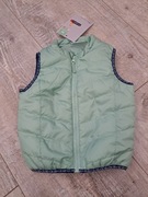 Kamizelka/ ocieplacz/ bezrękawnik chłopięcy, zielony - rozm 86