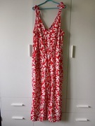 Czerwony kombinezon z białymi wzorami | Rozmiar EU 44/46, L