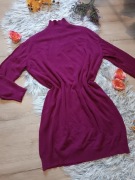 ZSTUDIO Sukienka sweterkowa w kolorze malinowym rozm. uniwersalny