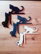 Dekoracja ścienna KOTY MDF / HDF – ozdoba nad drzwi, okno, łóżko antracyt 